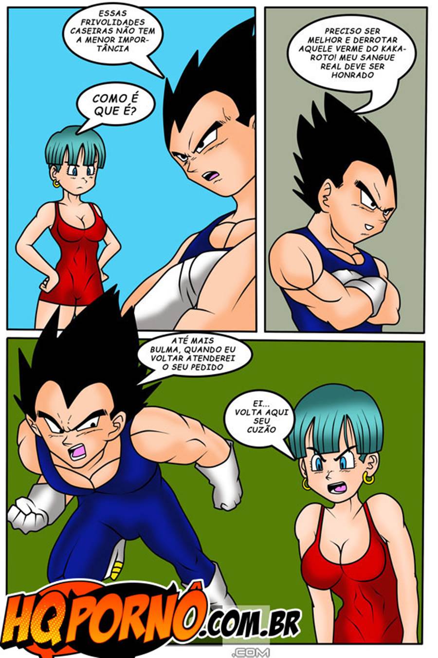 Goku pegando a Bulma